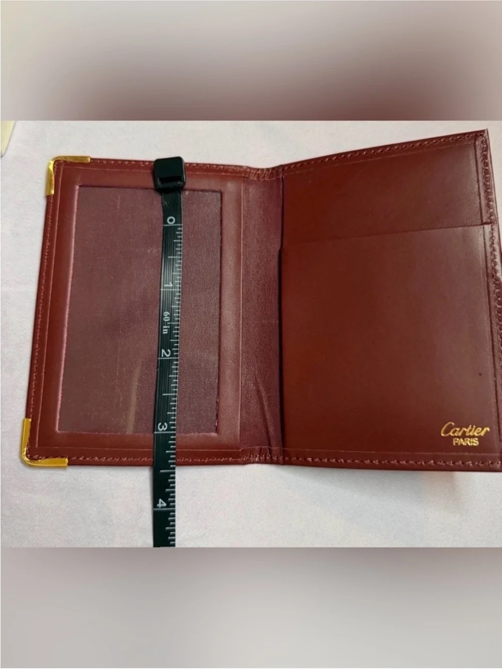 Cartier Vintage And Elegant Leather Card Holder/ Multi-Use Leather